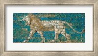 Framed Panel with Striding Lion, ca. 604-562 B.C.E.