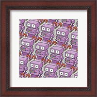 Framed Purple Robo Army