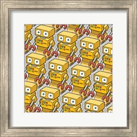 Framed Yellow Robo Army