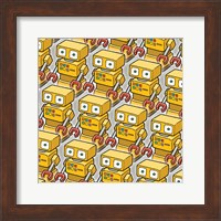 Framed Yellow Robo Army