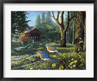 Framed Sleepy Hollow Bluebirds