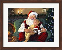 Framed Santa With Child