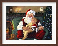 Framed Santa With Child