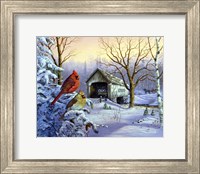 Framed Snowy Haven