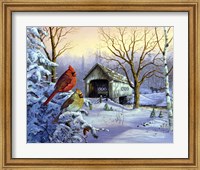 Framed Snowy Haven