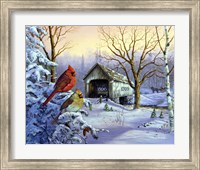 Framed Snowy Haven