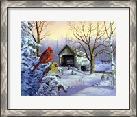 Framed Snowy Haven