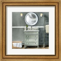 Framed Smoky Gray Bath II