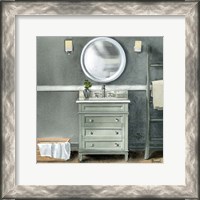 Framed Smoky Gray Bath II