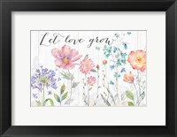 Framed Farmhouse Botanical Garden Sentiment