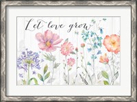 Framed Farmhouse Botanical Garden Sentiment