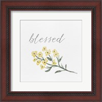 Framed Wildflowers and Sentiment I