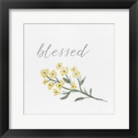 Framed Wildflowers and Sentiment I