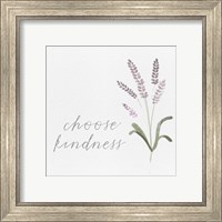 Framed 'Wildflowers and Sentiment IV' border=