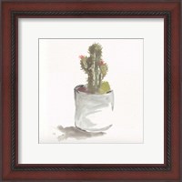 Framed 'Watercolor Cactus Still Life II' border=
