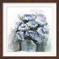 Framed Potted Chrysanthemums