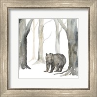 Framed Winter Forest Bear