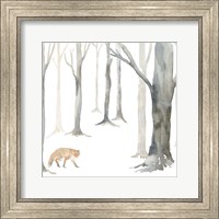 Framed 'Winter Forest Fox' border=