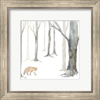 Framed 'Winter Forest Fox' border=