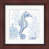 Framed Coastal Sketchbook Sea Horse