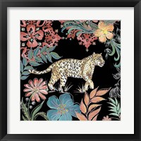 Framed 'Jungle Exotica Leopard I' border=