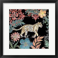 Framed 'Jungle Exotica Leopard I' border=