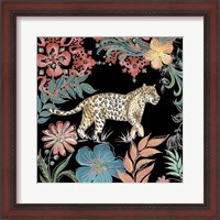 Framed 'Jungle Exotica Leopard I' border=