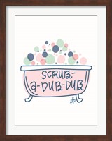Framed Scrub-a-Dub-Dub