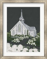 Framed White Church