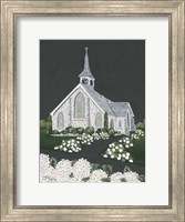 Framed White Church