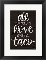 Framed Love and a Taco