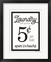 Framed Laundry 5 Cents