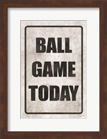Framed Ball Game Today