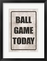 Framed Ball Game Today