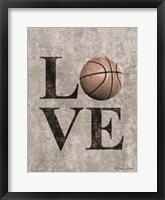 Framed LOVE Basketball