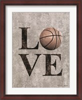 Framed LOVE Basketball
