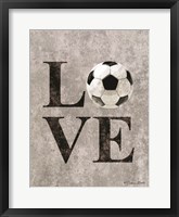 Framed LOVE Soccer