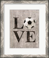 Framed LOVE Soccer
