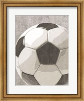 Framed Sports Ball - Soccer