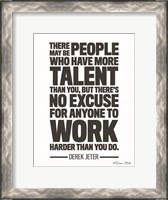 Framed Derek Jeter Quote