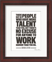 Framed Derek Jeter Quote