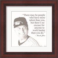 Framed 'Baseball Greats - Derek Jeter' border=