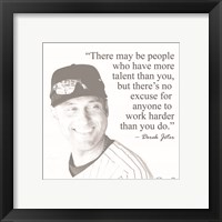 Framed 'Baseball Greats - Derek Jeter' border=