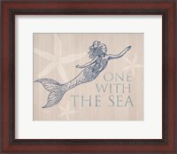 Framed Mermaid At One with the Sea