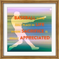 Framed Baseball Is The Only Place