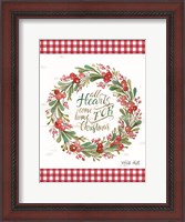 Framed All Hearts Come Home For Christmas