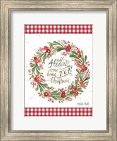 Framed All Hearts Come Home For Christmas