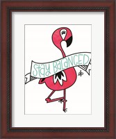 Framed Flamingo Stay Balanced