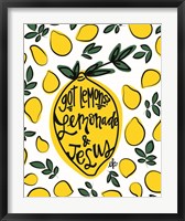 Framed Lemonade and Jesus