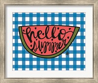 Framed Hello Summer Watermelon